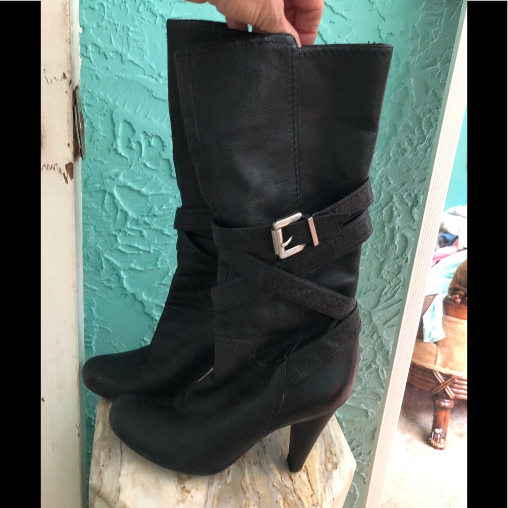 BCBGirls Black Leather  Boots